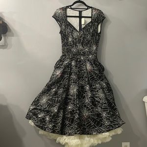 Black Widow Swing Dress
